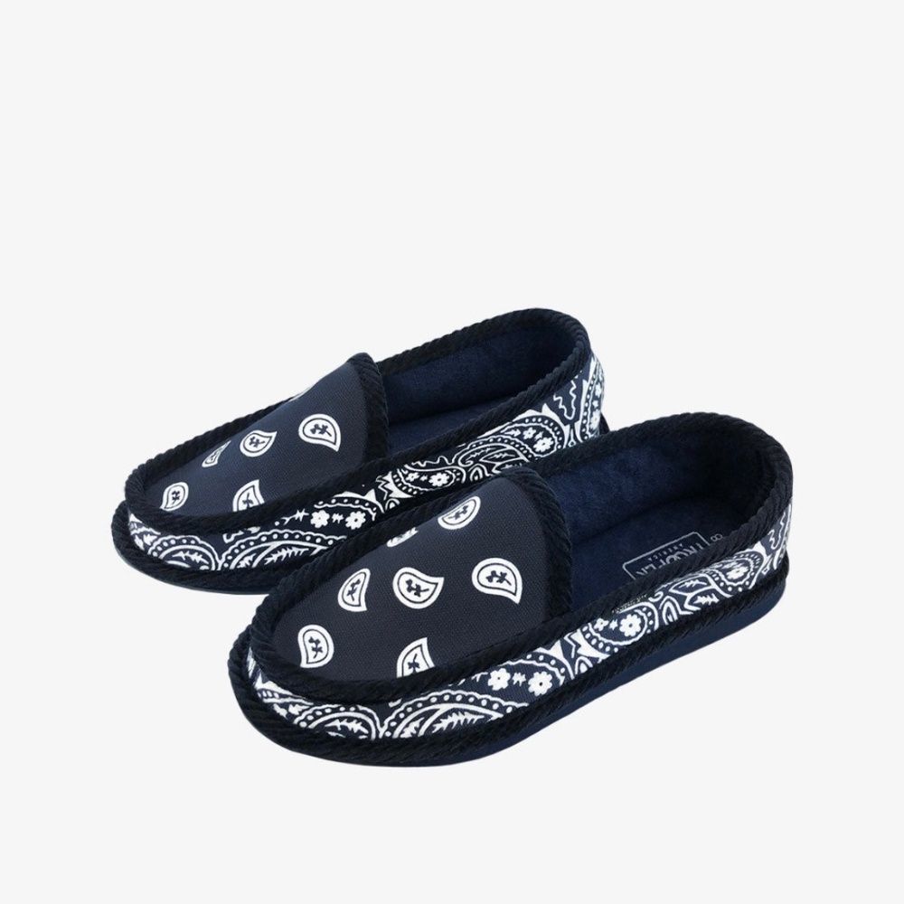 Trooper America Bandana House Slippers NIB Navy Blue Size 8/10 Unisex